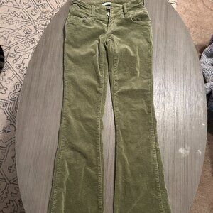 PacSun Women's sage corduroy pants low rise boot size 23